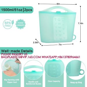 Silicone Microwave Sterilizer Bag Breast Pump Sterilizer Bags Pacifiers, Steam