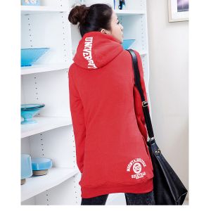 Girls / Ladies Hooded Sweatshirts , Black / Yellow / White Cotton