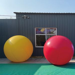 Large Lighted Sphere Balls Inflatable LED Light Helium Balloon for Advertising