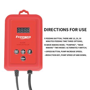 Aquarium Fountain DC Controllable Hydroponic Water Pump With Wave Function