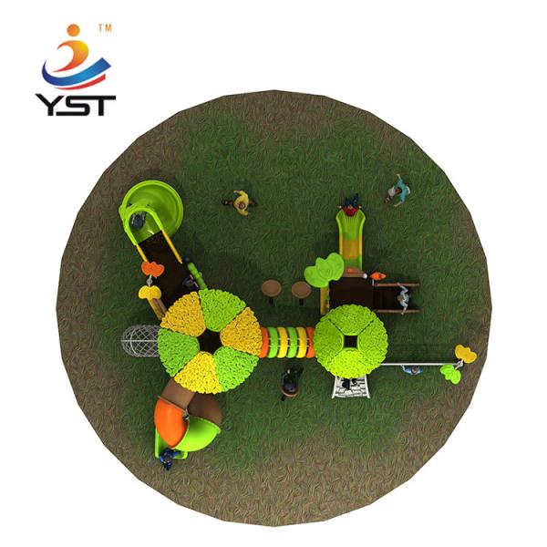 Amusement Park Free Play Outdoor Playground Slides Equipment Surfact Mounting
