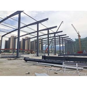 Big Span Q235B Steel Warehouse Frame Sandwich Panel Roof