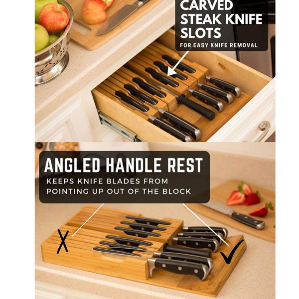 Blocks Roll Bags Direct Kitchen Knife Magnet Holder with Rivi Trimmed Block Organizer