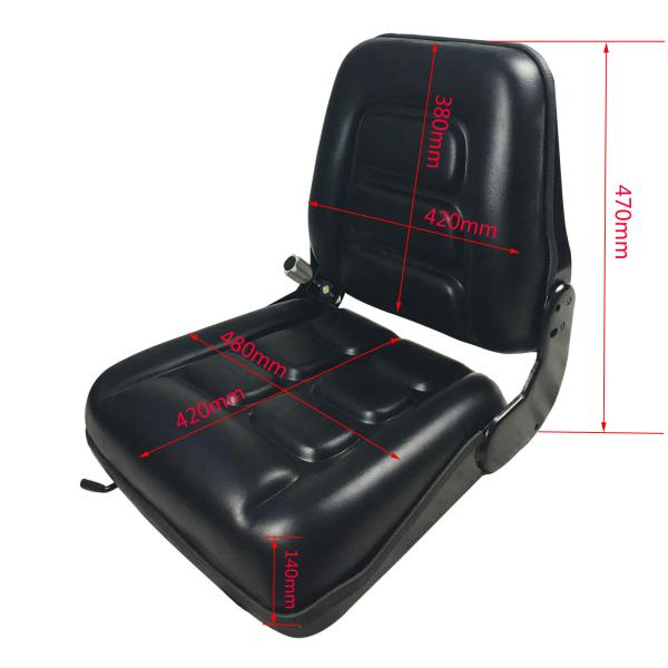 Agricultural Excavator Chair Adjustable Backrest Garden Tractor Seat