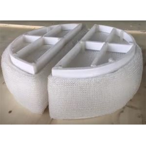 Integral Pad PVC Ring Type Demister Pads Vessel Round Rod Support Anti Alkali