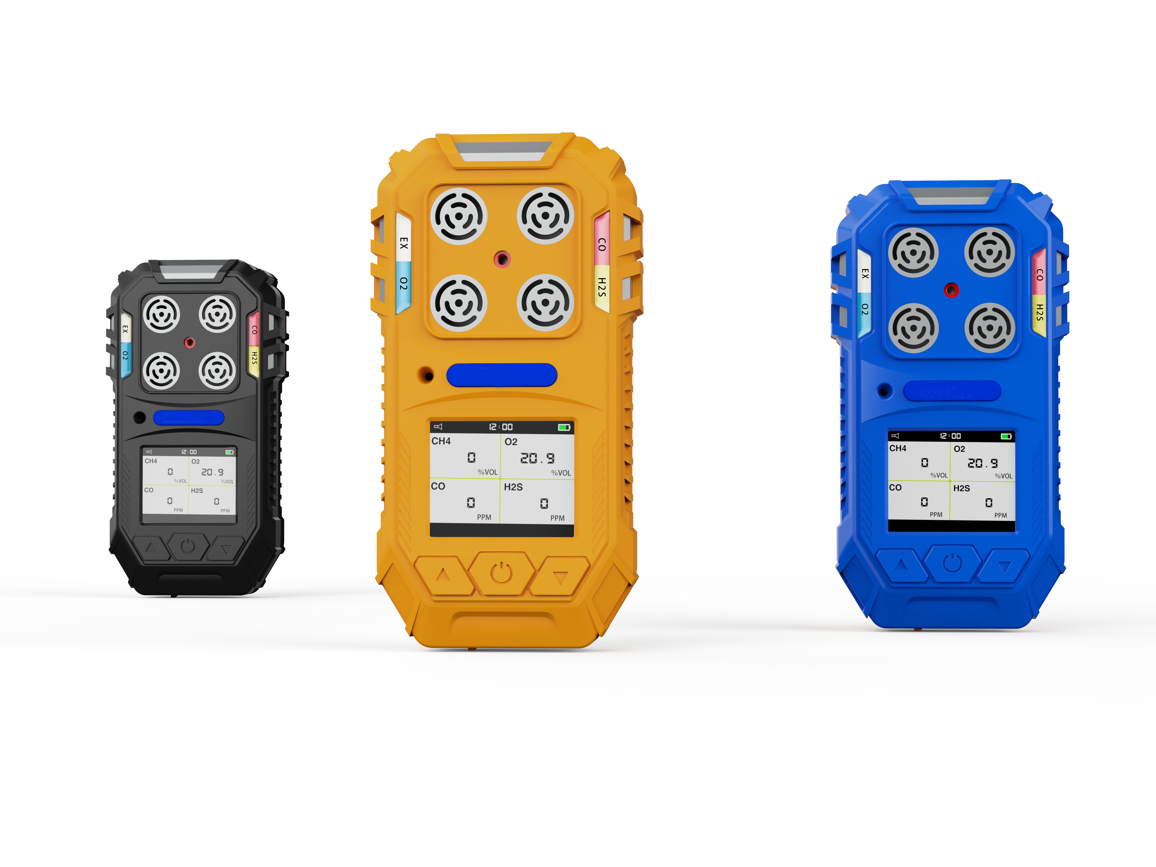 China MS104K 4 In 1 Gas Detector For Real Time Detection Of Oxygen Carbon Monoxide Hydrogen Sulfide LEL on sale