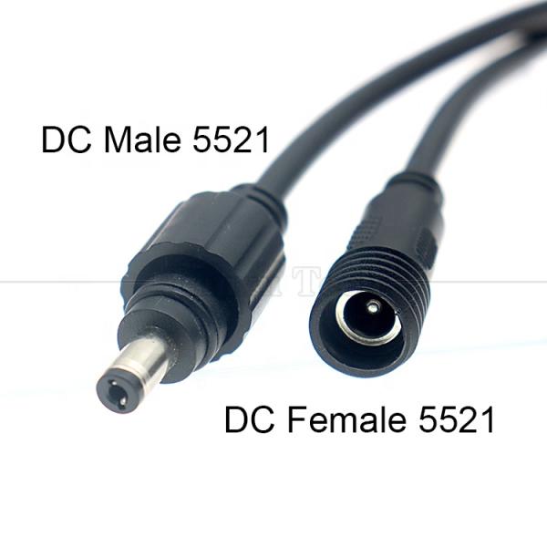 IP67 Waterproof Male Female 5.5X2.1mm 5.5x2.5mm 3.5x1.35mm Jack DC Power Extension Cable