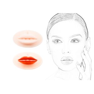 Light Skin 3D Lip Open Mouth Latex Practice Skin Microblading Lips Tattoo Makeup