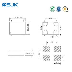 Industrial Level 133.000MHz Crystal Oscillator SMD 3225 MEMS Programmable