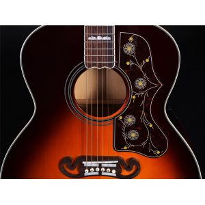 Customized 43 Inch size solid wood acoustic guitar flamed maple back side