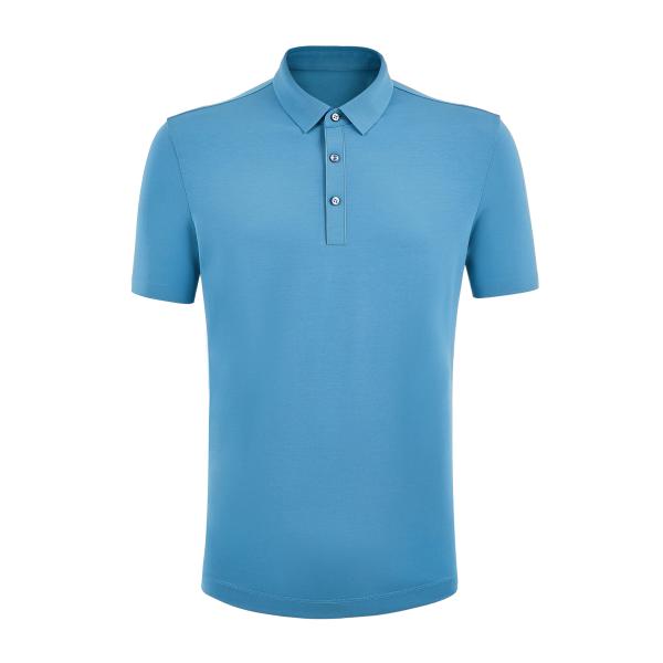 Uv-protection Seamless Sublimated Cotton Solid Color Uniform Golf Polo Shirt For Men