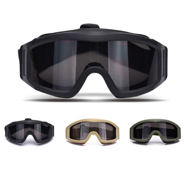Fog Resistant Military Tactical Goggles Dust Proof 3 Colors Optional