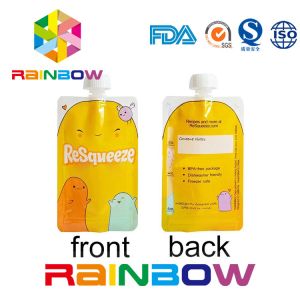 500ml Organic Fermented Honey Drinks Stand Up Spout Pouch Packaging FDA Approved