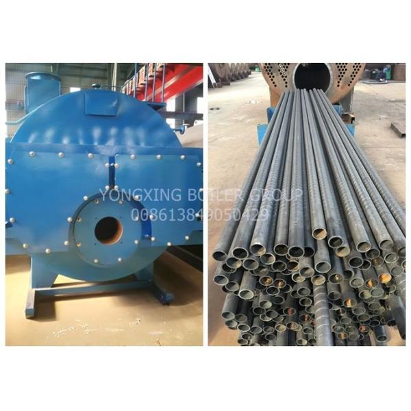 Automatic Industrial Natural Gas Steam Furnace / Three Pass Fire Tube Boiler 1 Ton