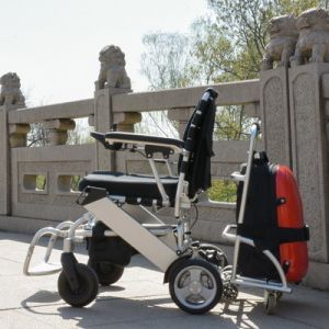 FDA Portable Lightweight Folding Electric Wheelchair With Lithium Ion Battery
