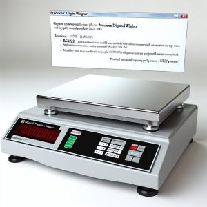 30kg Digital Weighing Scale with RS232 Interface and IP44 Protection