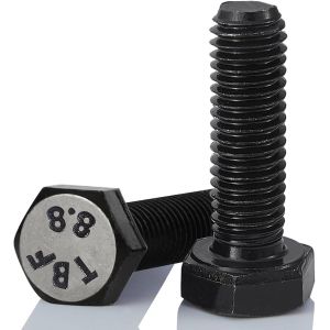 Right Hand Thread Direction Hex Head Bolts for Industrial Applications in Silver