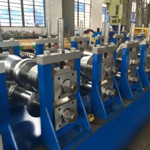 PLC Control Highway Guardrail Machine , W Beam Roll Forming Machine
