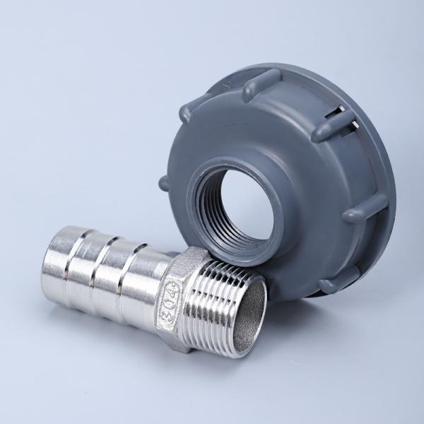 S60*6 IBC Tank Adapter Plastic Fitting 3/4" Casting Connector Water Tank Lid Valve Durable