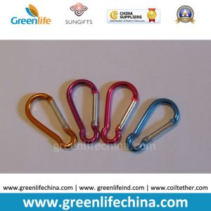 China China factory directly offer ground shape colorful metal lanyard accessory carabiner hooks on sale