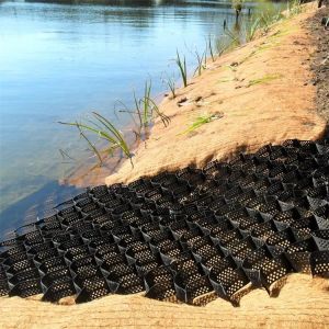 1.1mm 1.7mm Geo Cell Erosion Control For Slope Stabilization And Ground