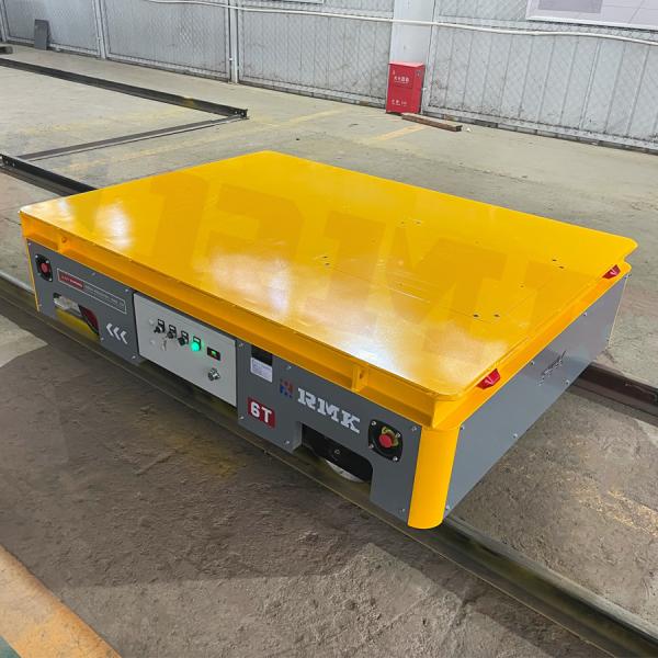 Heavy Duty 6 Tons Customized Steel Pipe Battery Rail Transfer Cart