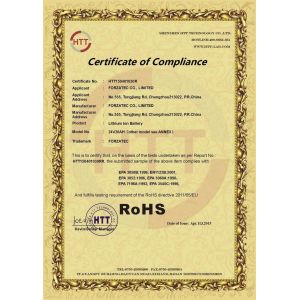 FORZATEC CO., LIMITED Certifications