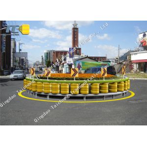 Quality PU EVA Rotating Guardrail Anticollision With Galvanized Highway Crash Barrier for sale