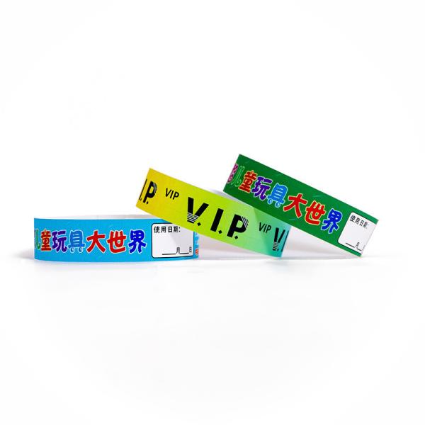 Buy Custom VIP Paper Sequential Numbering Bracelets with Waterproof Tyvek Material at wholesale prices
