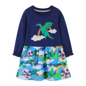 Girls Princess Cotton Embroidery Dress Children'S Dress Clothing