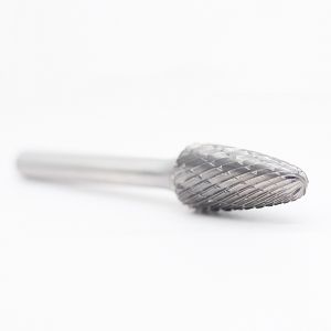 SF-3 Tree Shape Radius End Double Cut Tungsten Carbide Burr With 1/4'' Shank