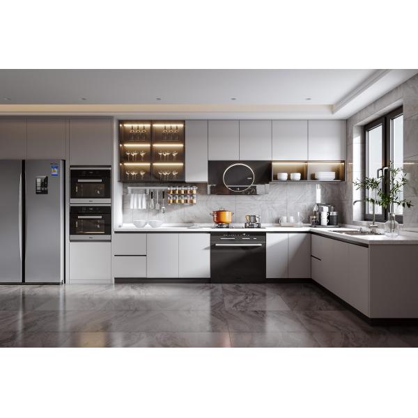 Customizable Modern Kitchen Cabinets for Villas Moisture-Resistant