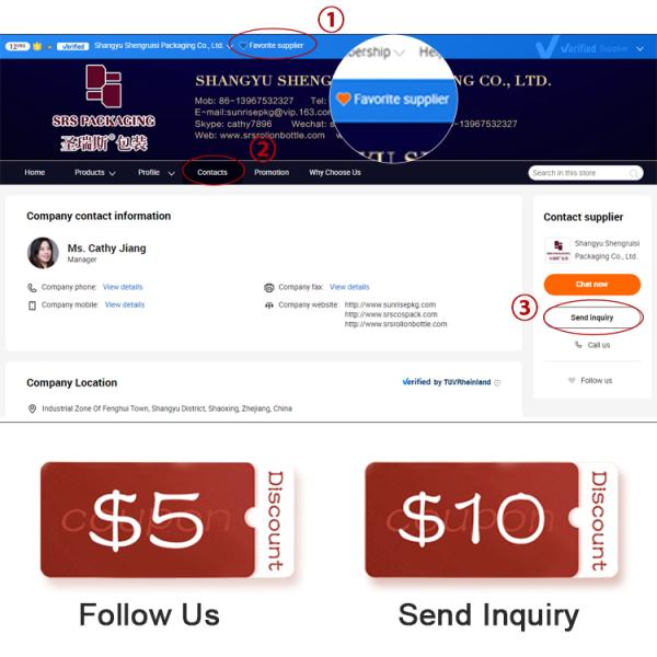 20ml Empty Wholesale Plastic Roller Ball Bottle Deodorant Gel Liquid Packaging PP Roll On Bottle