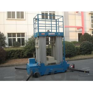 Blue 16 M Mobile Elevating Work Platform Multi Mast Type With 160 kg Load