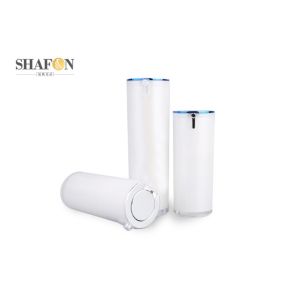 White Color Acrylic Lotion Bottle 30ml Cylinder Shape SGS Certification