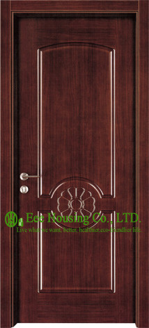 Buy Luxury Mahogany Timber Veneer Single Door For Hotel, Solid Core European Style Door at wholesale prices