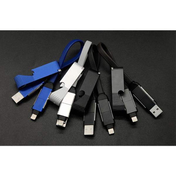 Corkscrew TPE Multi Function Charging Cable White USB Phone Charging Cable