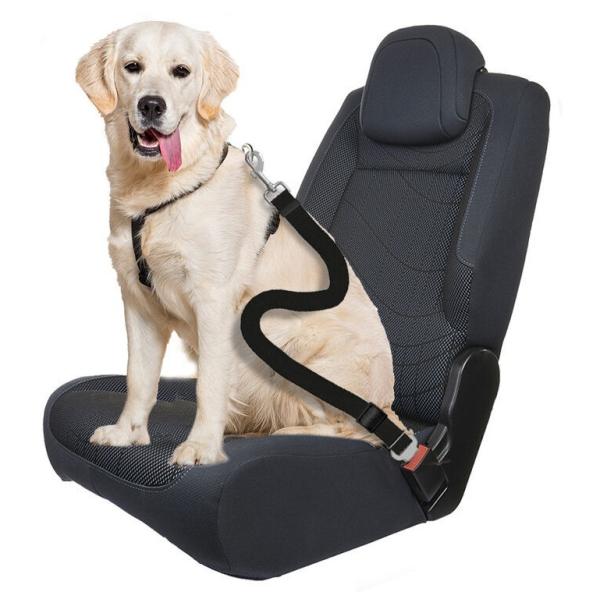 Durable Pet Cat Vehicle Leash Adjustable Car Safety Sublimation Dog Seat Belt