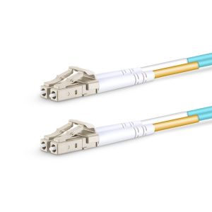1m LC/UPC Duplex Fiber Optic Jumper with 50/125μm OM3 Multimode and 2.0mm