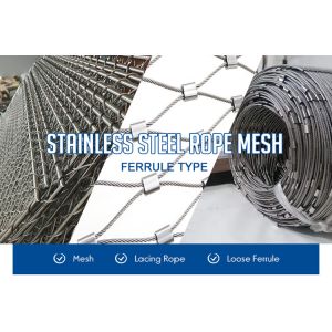 Flexible Architectural Inox 7x7 1.5mm X Tend Cable Mesh