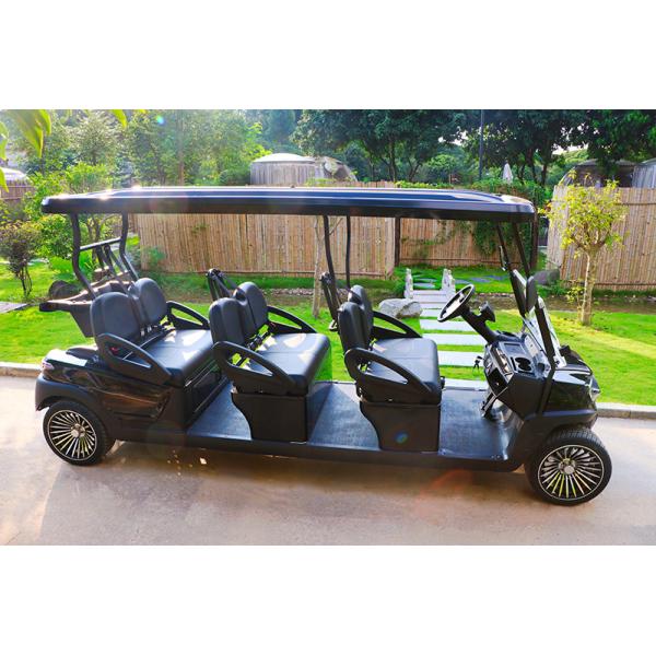 Tourist Sightseeing Electric Golf Cart For 6 Seats 48V Lithium Battery Strong Power and Long Range