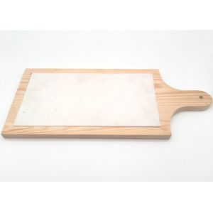 Easy Cleaning White Marble Placemats Convenient For Fruit / Vegetable