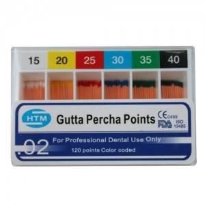 Quality Dental Disposable Gutta Percha Points 0.02 Taper for sale