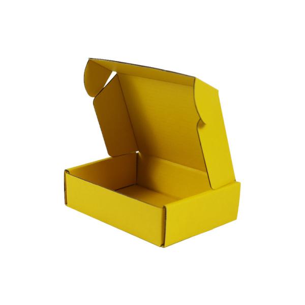 Yellow 3 Layered Airplane Storage Box Rigid Folding Boxes For E Commerce