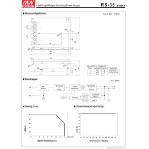 Hot sale Meanwell 35w 12v low voltage power supply with high quality
