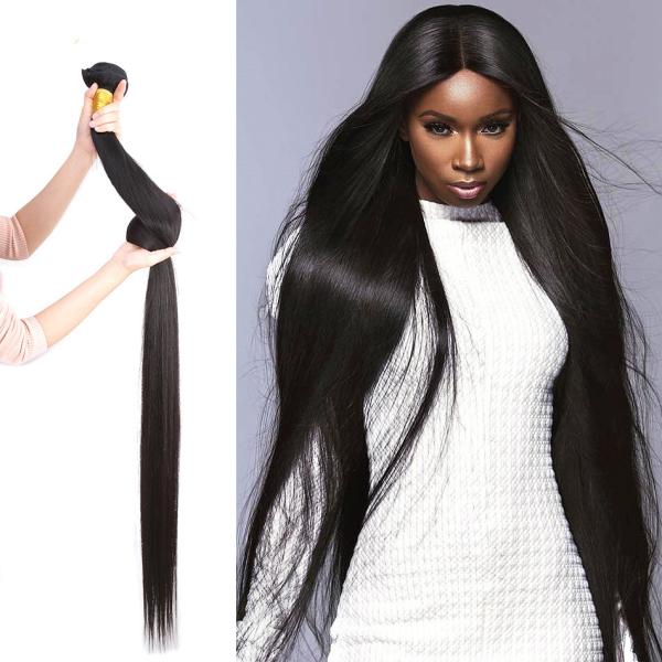 Buy Straight Weave 40 Inch 100% Virgin Human Hair Unprocessed Full Cuticle at wholesale prices