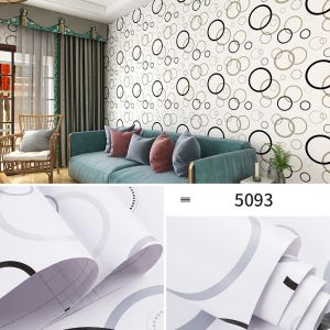 0.45m Floral PVC Wallpaper Self Adhesive Vinyl Peel Stick Wallpaper For Home