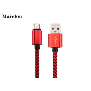 Quality Nylon Hemp FLower USB Transfer Cable 1M / 3FT Round Fabric Braided Custom Logo for sale