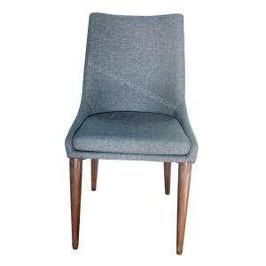 Living Room Fabric Upholstered Dining Chairs , Wood Grain Chair Scratch Proof