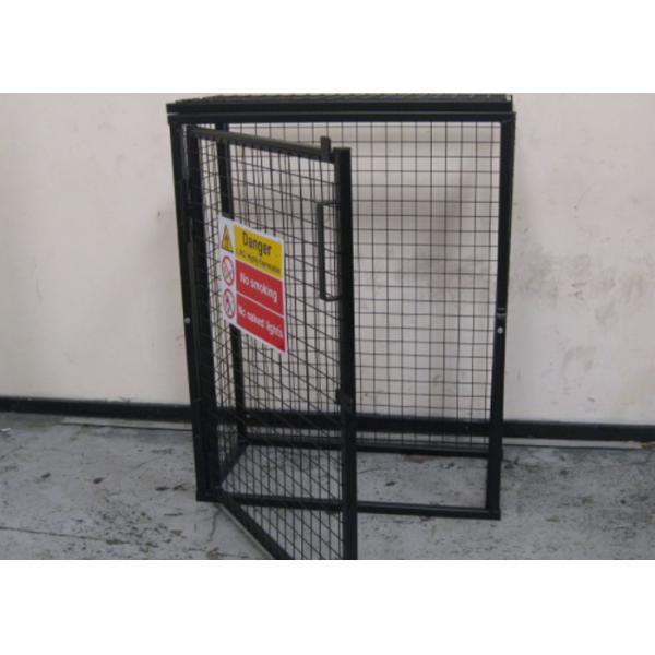 Buy Black Powder Coating Gas Cylinder Cages Flexible / Foldable Easy Install at wholesale prices